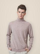 Men's 100% Mongolian Cashmere  Polo Neck Sweater