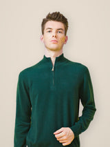 Men's 100% Mongolian Cashmere  Zip Sweater