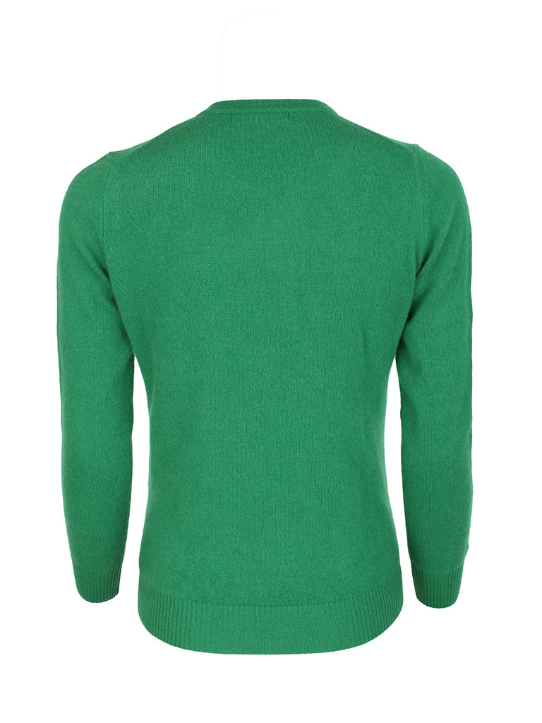 100% Mongolian Cashmere V Neck Sweater - Cashmere & Silk
