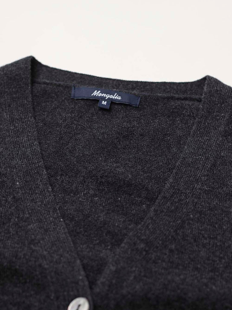 Women's 100% Mongolian Cashmere Button Cardigan - Cashmere & Silk