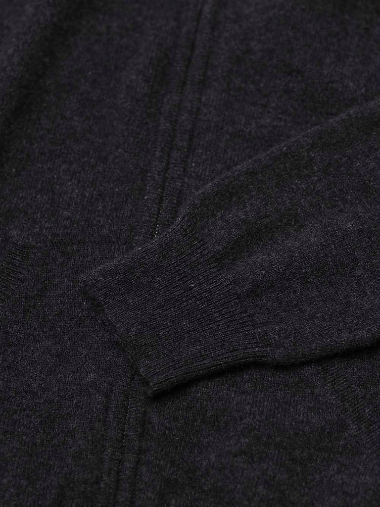 100% Mongolian Cashmere Hood Cardigan - Cashmere & Silk